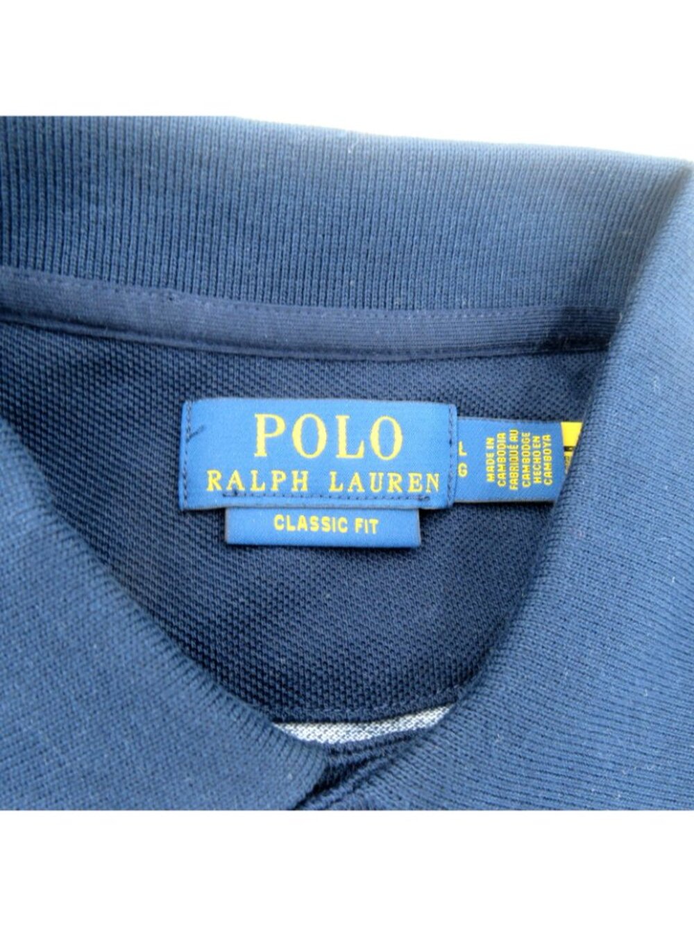 Polo Ralph Lauren Ski Tourney Winter Event Polo Shirt Men's Size Large Navy NEW - Picture 10 of 13